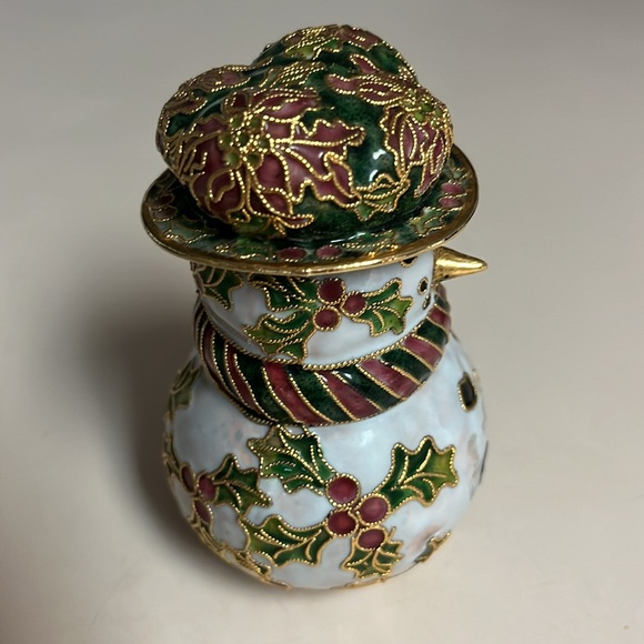 Cloisonné Snowman - Picture 3 of 12